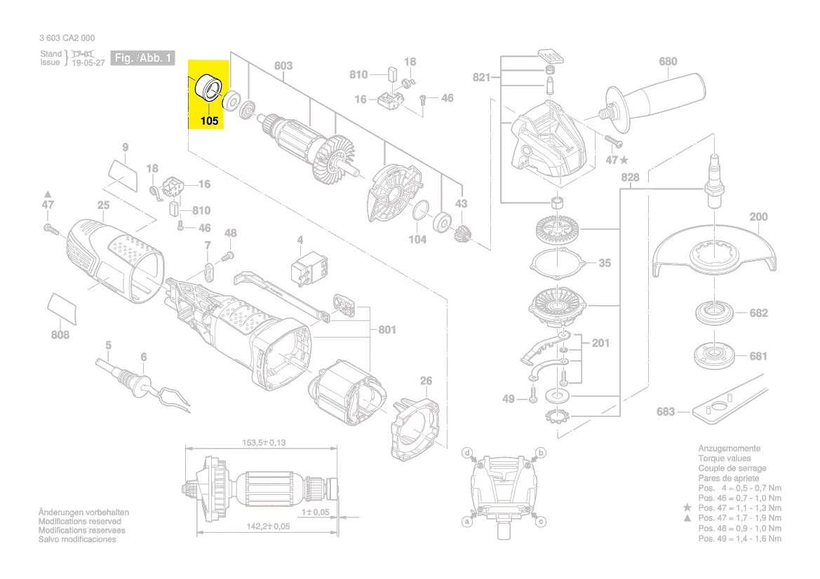 Douille caoutchouc réf. 2 609 004 785 Bosch